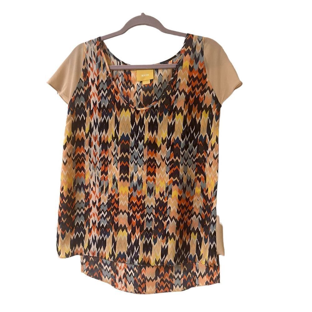 Anthropologie top by Maeve 100% silk XS